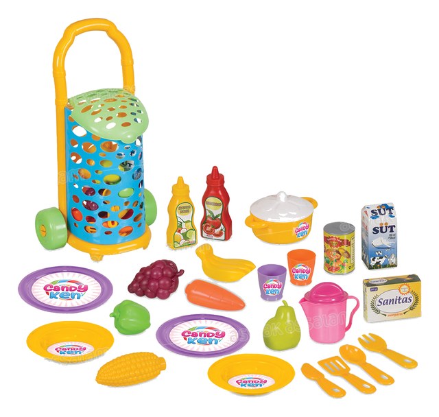 CHARIOT DINETTE AVEC ACCESSOIRES POUR ENFANT