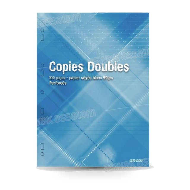 COPIES DOUBLES PERFOREES 17*22,9CM – 96 PAGES ANCOR