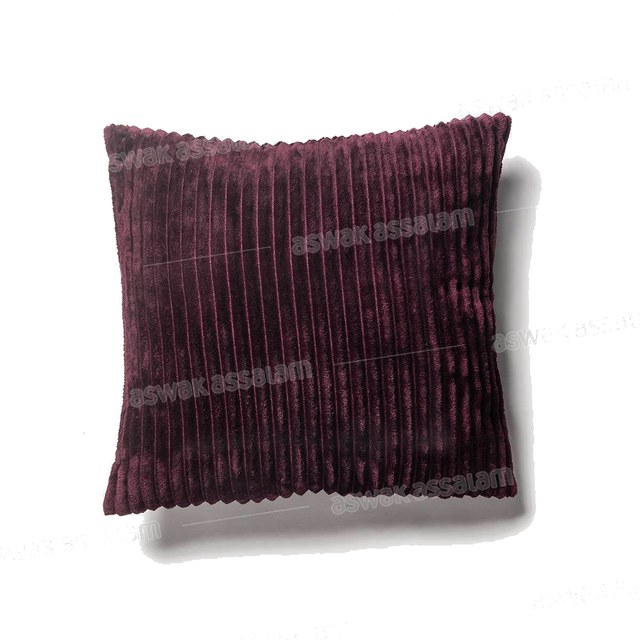 COUSSIN VELOURS RELIEF – PRUNE 50*50CM