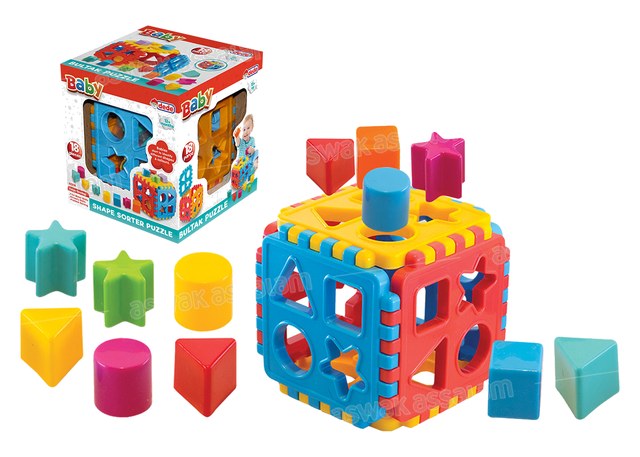 CUBE EDUCATIF TRIEUR DE FORMES
