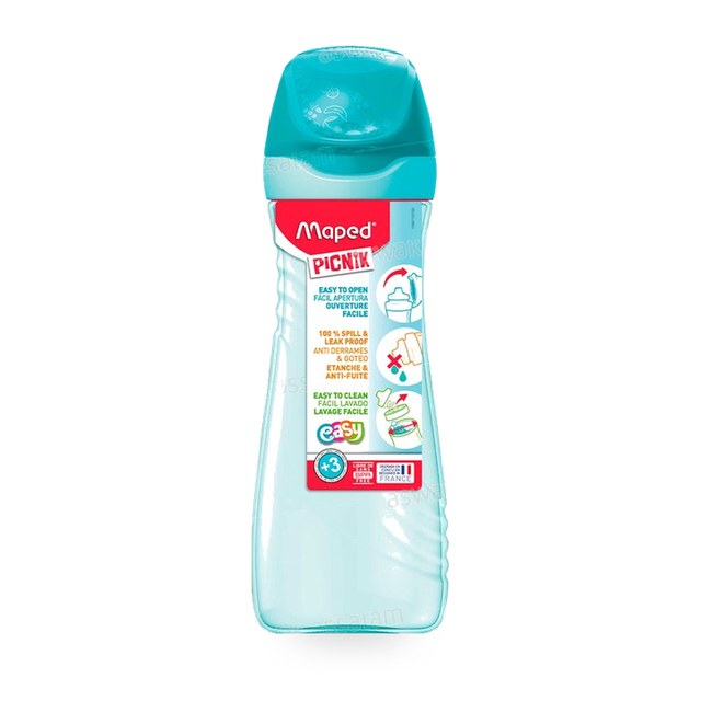GOURDE 580ML TURQUOISE MAPED PICNIK