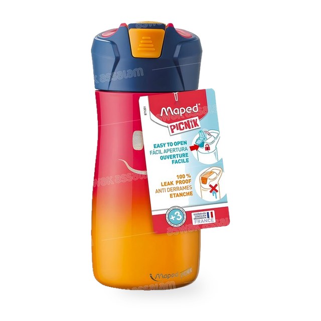 GOURDE EN INOX 430ML ROSE MAPED PICNIK