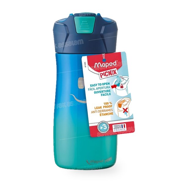 GOURDE INOX 430ML BLEUE MAPED PICNIK