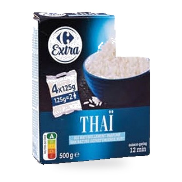 Riz Thai Carrefour 500g 125g x 4