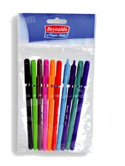 LOT DE 10 STYLOS A BILLE FIFTY REYNOLDS