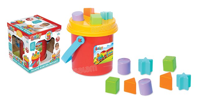 SEAU TRIEUR DE FORMES 14 PIECES