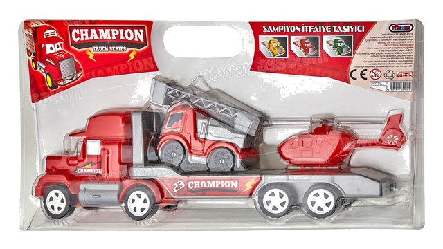 SET DE 3 VEHICULES DE POMPIER