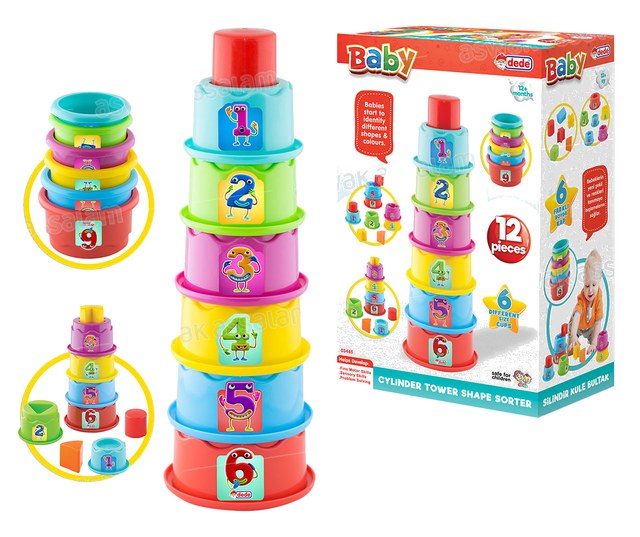TOUR D’EMPILAGE EDUCATIVE 12 PIECES