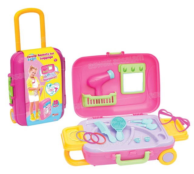 VALISE BEAUTE AVEC ACCESSOIRES POUR ENFANT