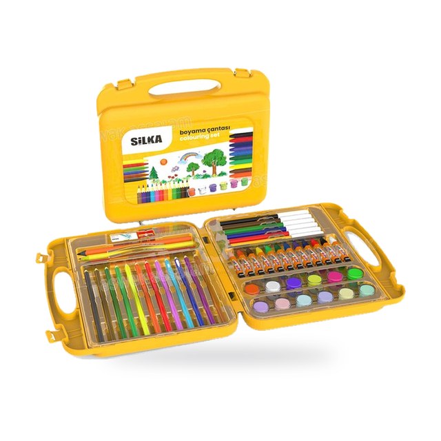 VALISE DE COLORIAGE 47 PIECES SILKA