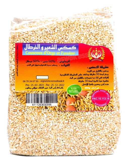 COUSCOUS ORGE ET AVOINE 500G