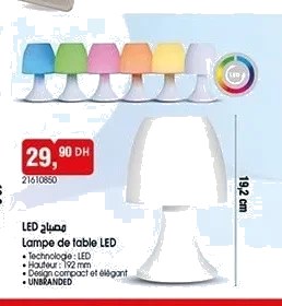 Lampe de table LED