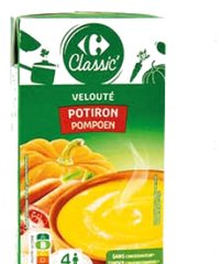 Soupe velouté potiron Carrefour IL