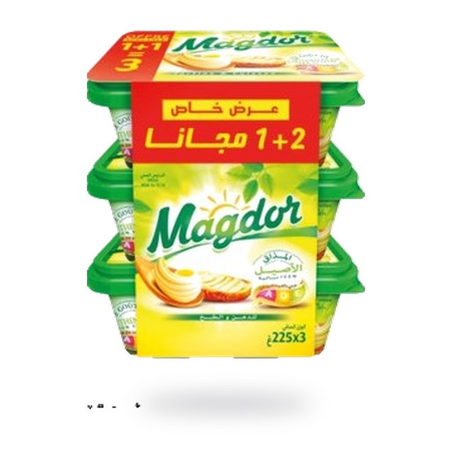 Margarine de table – Lot de 3 x 225g