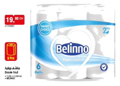 Essuie-tout Belinno – Lot de 6 pièces