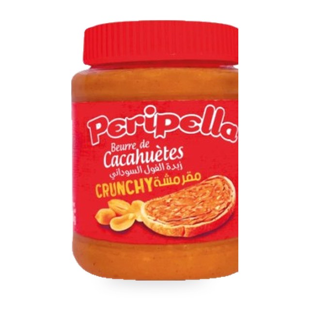 Beurre de cacahuètes crunchy Peripella – 340g