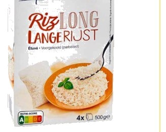 Riz long étuvé Carrefour Simpty 125g prix au kg