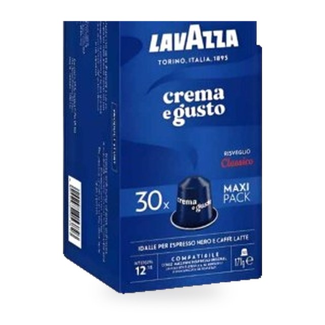 en capsules Lavazza Crema Gusto 30 unités prix au kg