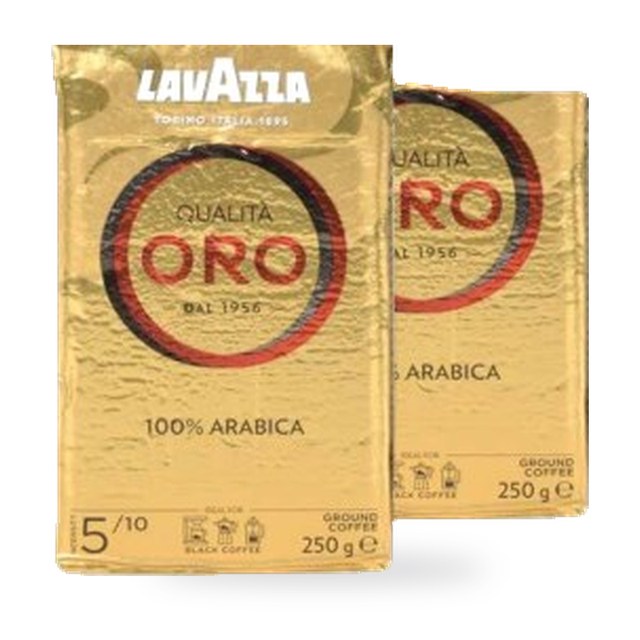 Lot de café moulu Lavaza Oro 250g prix au kg