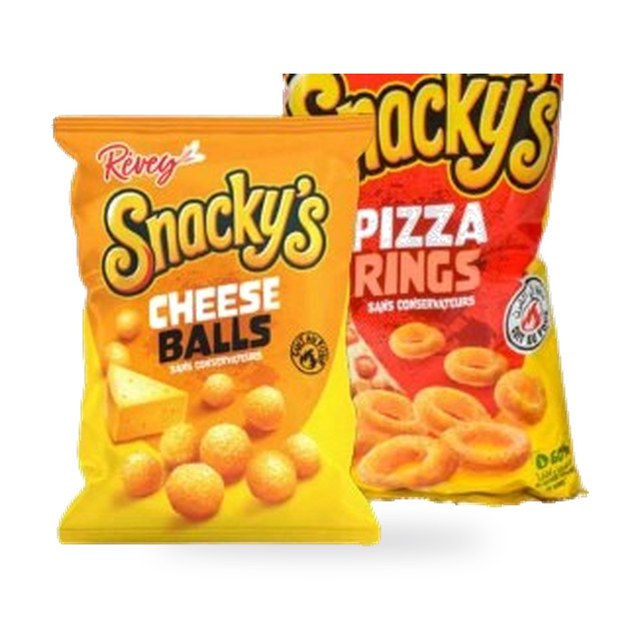 Révey Snacky's Cheese Balls 80g prix au kg