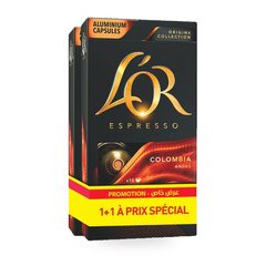 Lot de 2 boîtes de 10 capsules de café diverses saveurs – L’OR