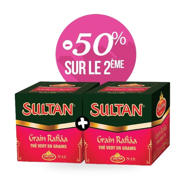 Lot de 2 thés verts en grains 200g – SULTAN