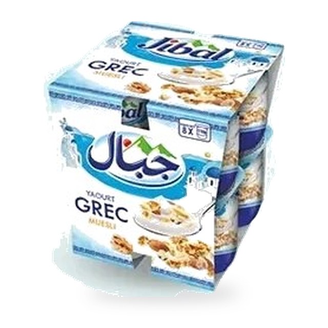 Yaourt grec muesli Jibal – Lot de 8 x 110g