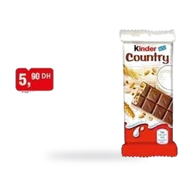 Barre de chocolat Kinder Country – 23,5g