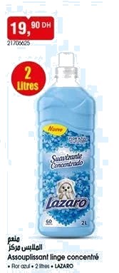 Assouplissant linge concentré Lazaro – 2L