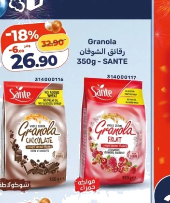 Granola chocolat et fruits – 350g – SANTE