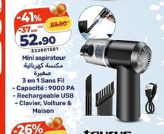 Mini aspirateur 3 en 1 sans fil