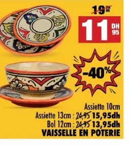 Assiette en poterie – 10cm