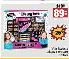 Coffret de création de bijoux & accessoires It’s my love – 37x49cm