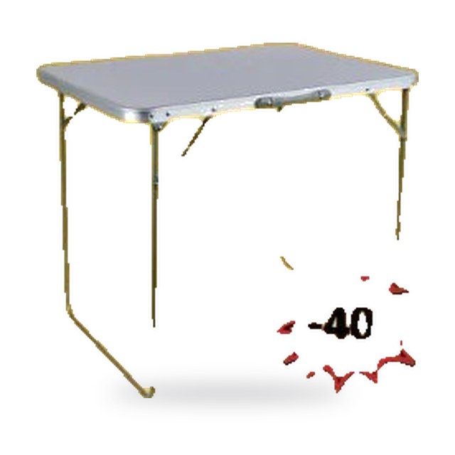 Table pliante en aluminium 80x60x70 cm