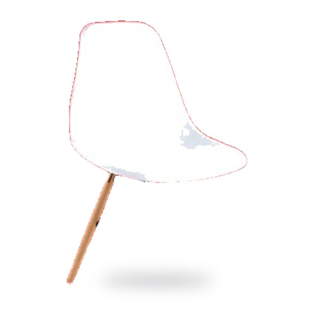 Chaise blanche – 46,5x83x44cm