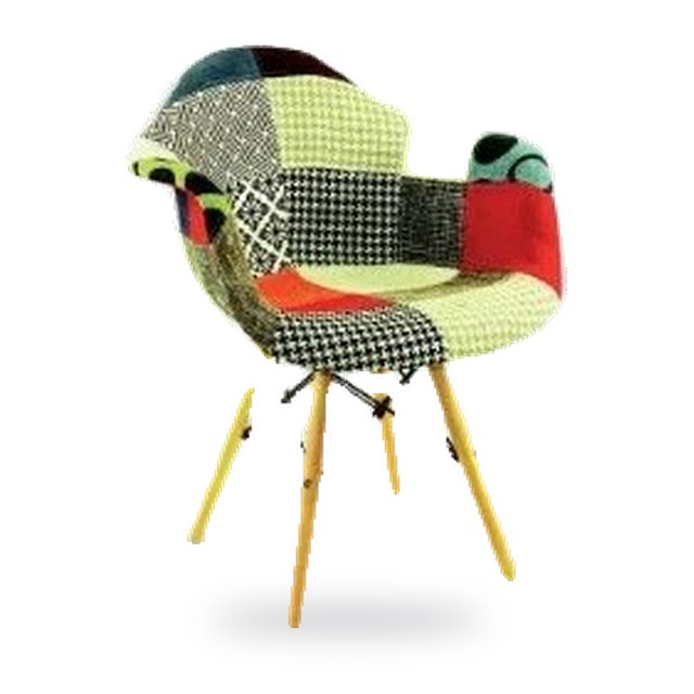 Chaise patchwork – 57x62x83cm
