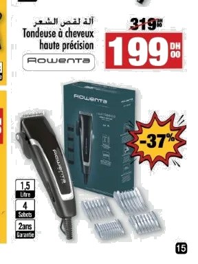 Tondeuse à cheveux haute précision Rowenta