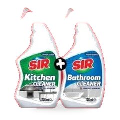 Nettoyants cuisine et salle de bain – Lot de 2 x 750 ml
