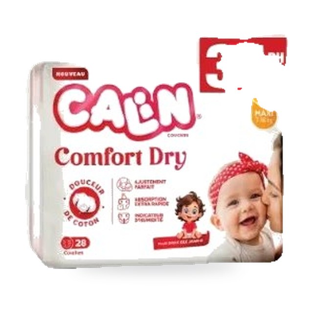 Couches bébé Comfort Dry – 28 unités