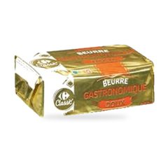 Beurre gastronomique doux Carrefour 250 g