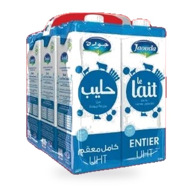 Lait UHT JAOUDA – Lot de 6 x 1 L