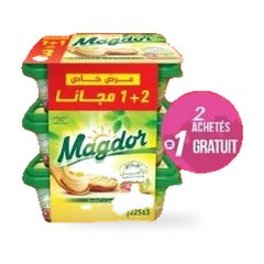 Margarine MAGDOR – Lot de 3 x 225 g