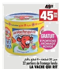 Fromage fondu 32 portions – 8 portions gratuites