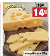Fromage Maasdam Fromaasj – 100 g (prix au kg)