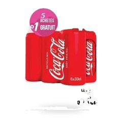 Boisson gazeuse Coca-Cola – Lot de 6 x 33 cl