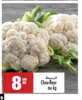 Chou-fleur – (prix au kg)