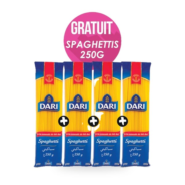 Lot de 4 spaghettis 250g – DARI