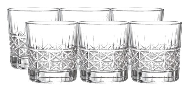 6 VERRES A EAU FORME BASSE
