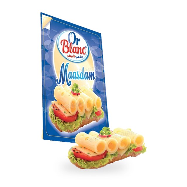 FROMAGE MAASDAM EN TRANCHES 100G OR BLANC