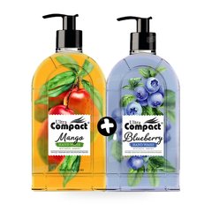 LOT DE 2 SAVONS LIQUIDES POUR MAINS 500ML ULTRA COMPACT